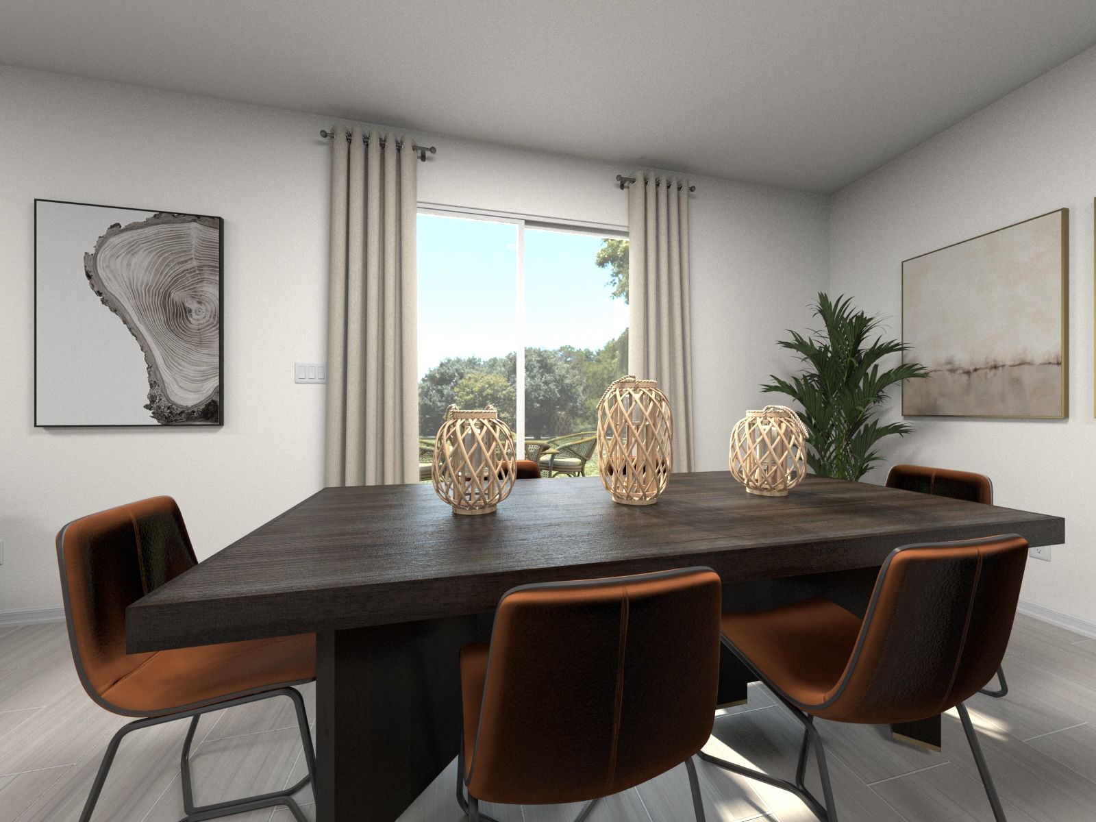 Dining room in the Adessa floorplan