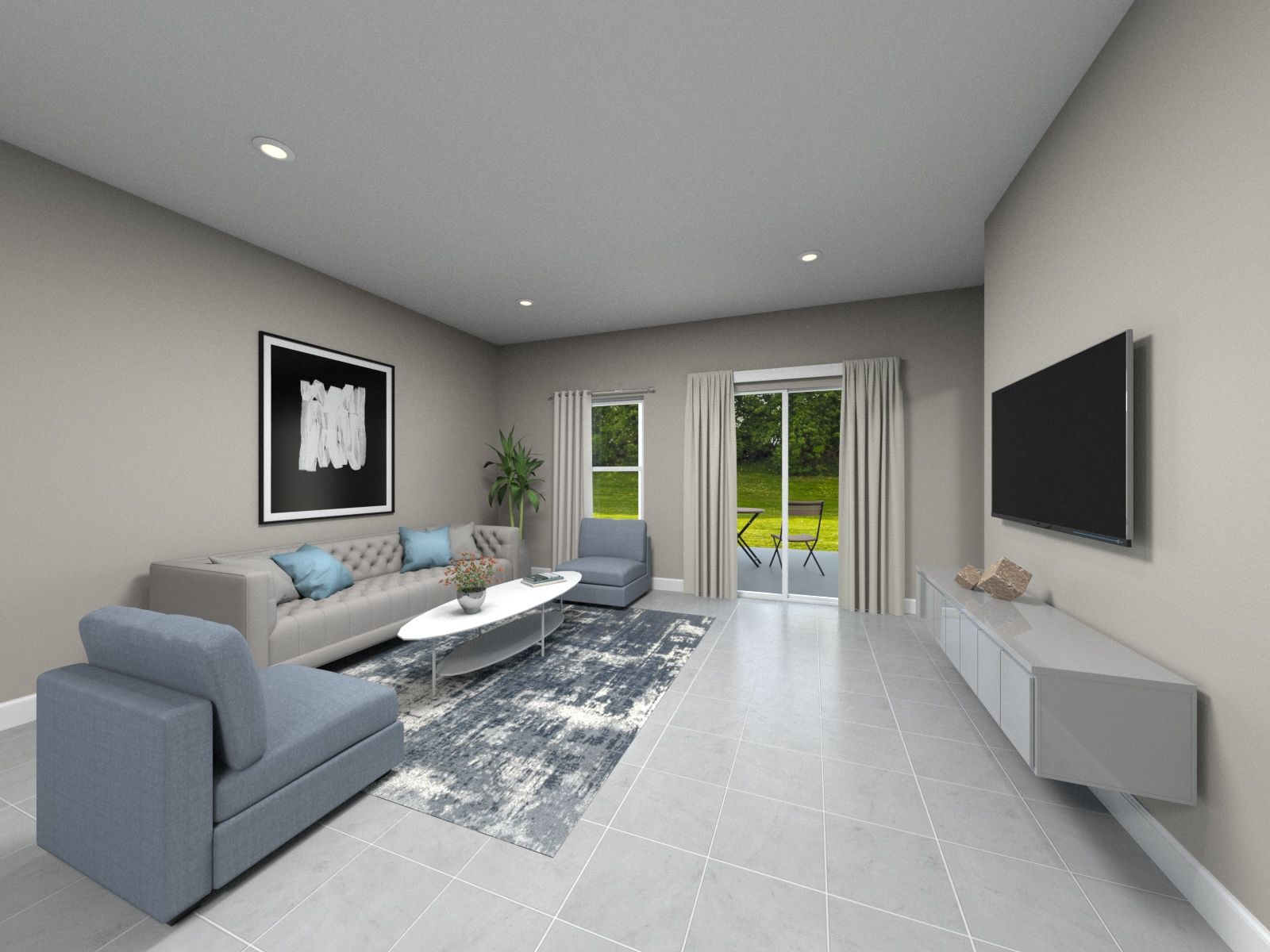 Rendering of the Willow floorplan