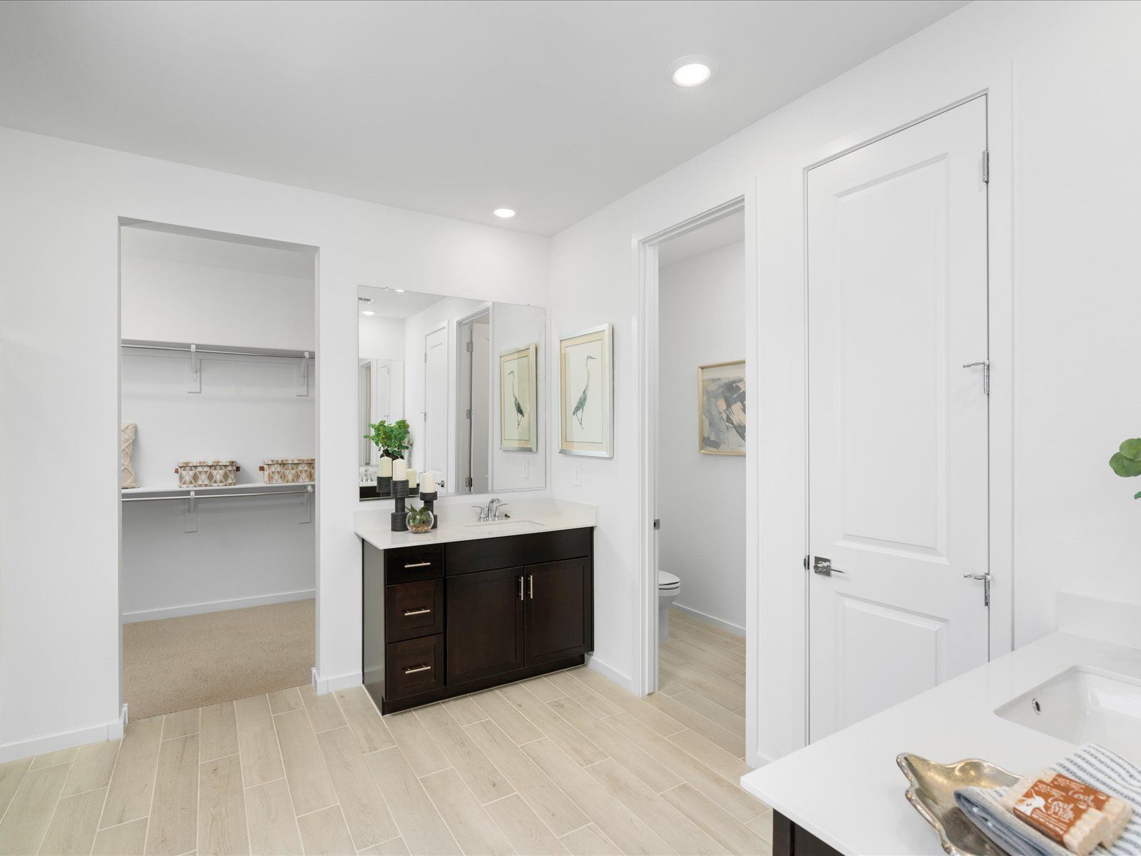 Primary Bathroom in Bailey Floorplan modeled at El Cidro
