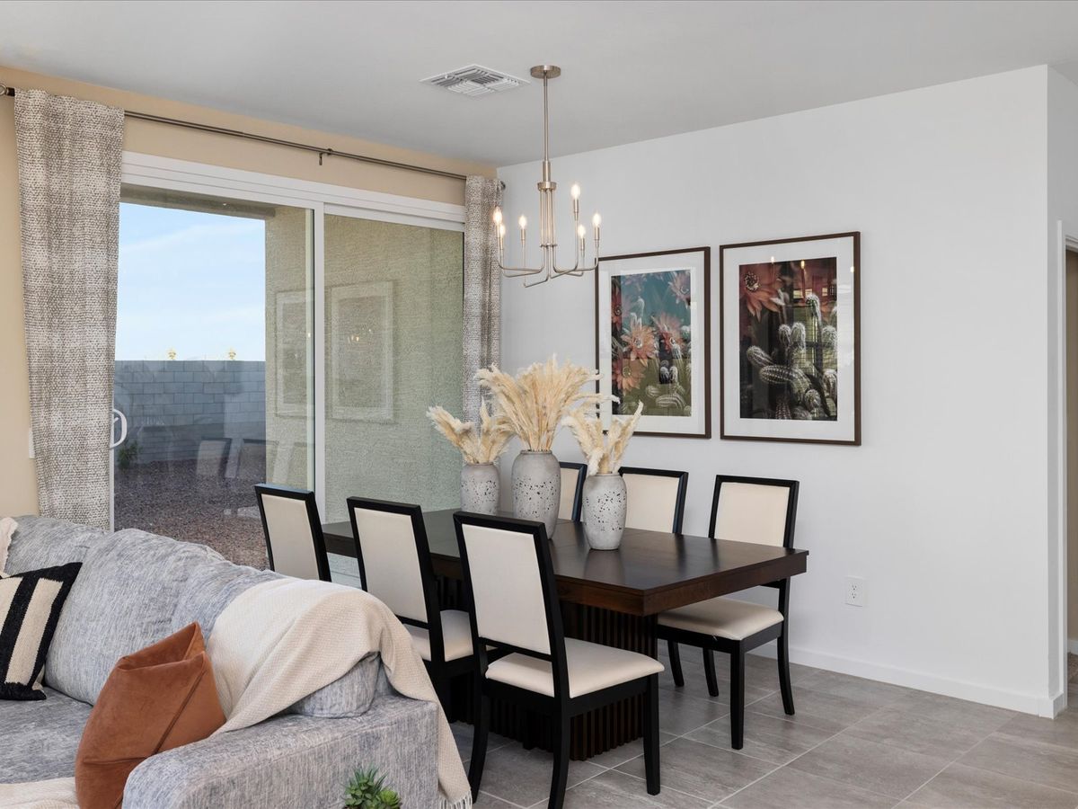 Dining Room in Leslie Floorplan modeled at Allure Vista