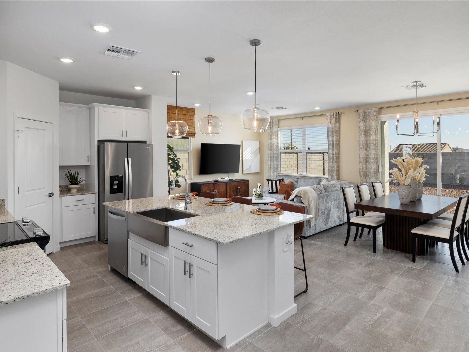 Living Area in Leslie Floorplan modeled at Allure Vista