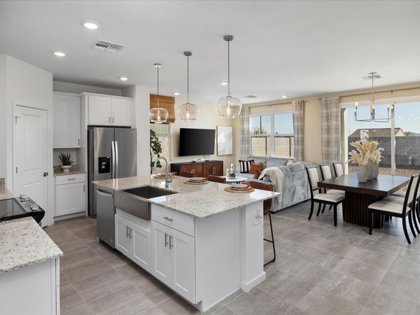 Living Area in Leslie Floorplan modeled at Allure Vista