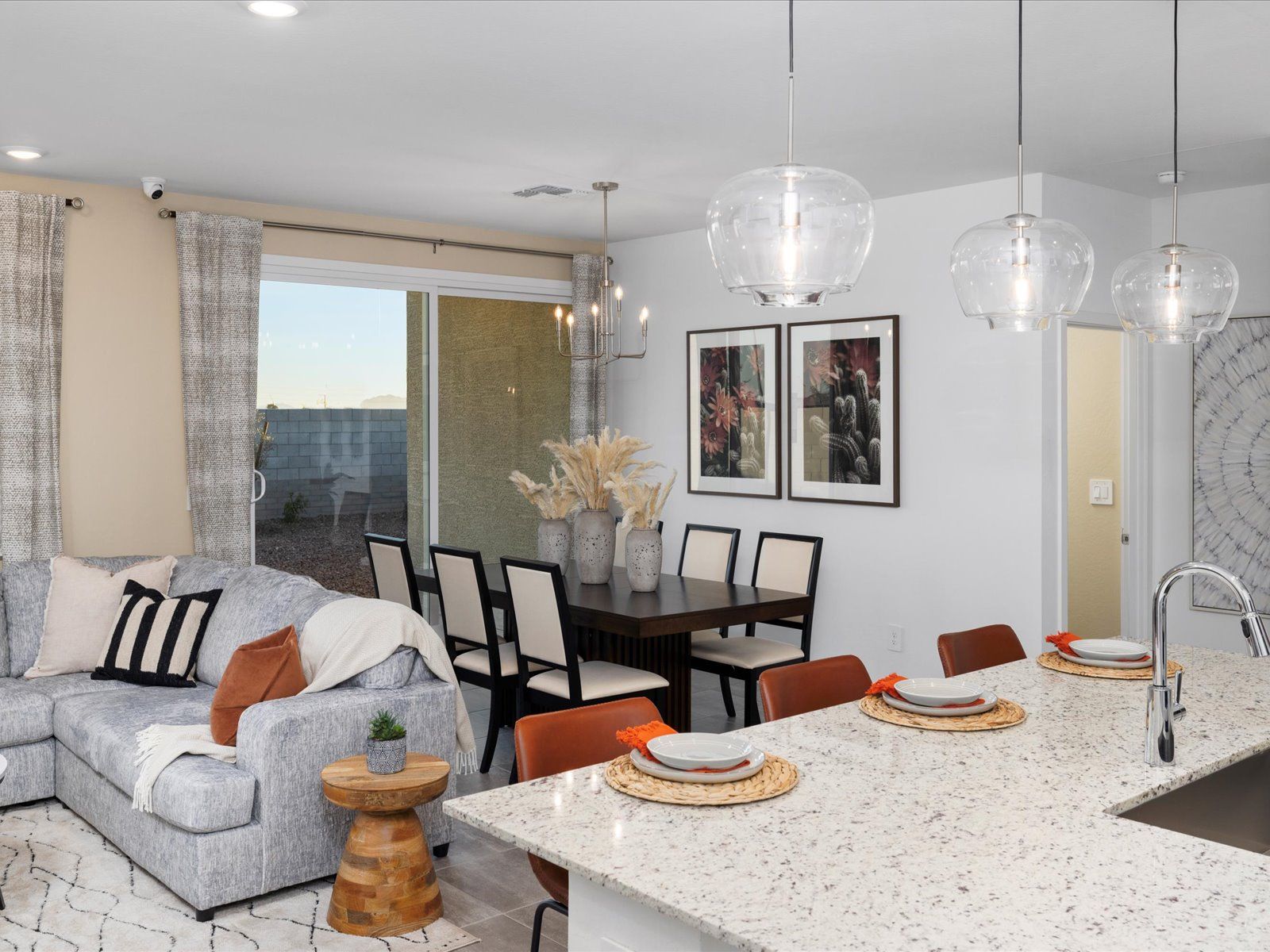 Living Area in the Leslie Floorplan modeled at Allure Vista