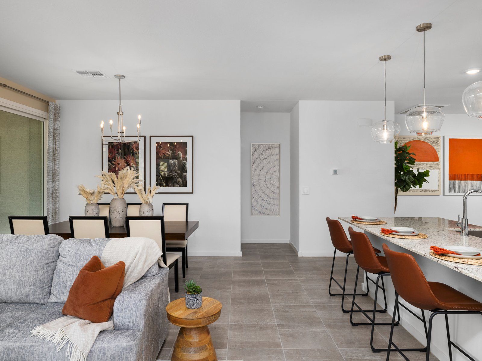 Living Area in the Leslie Floorplan modeled at Allure Vista