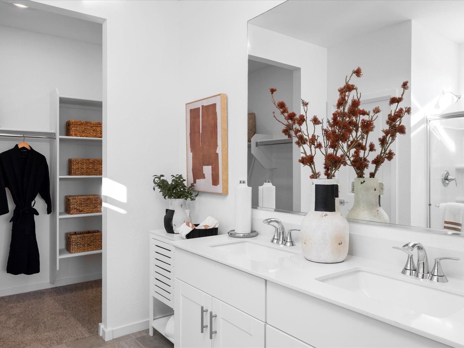 Primary Bathroom in the Leslie Floorplan modeled at Allure Vista