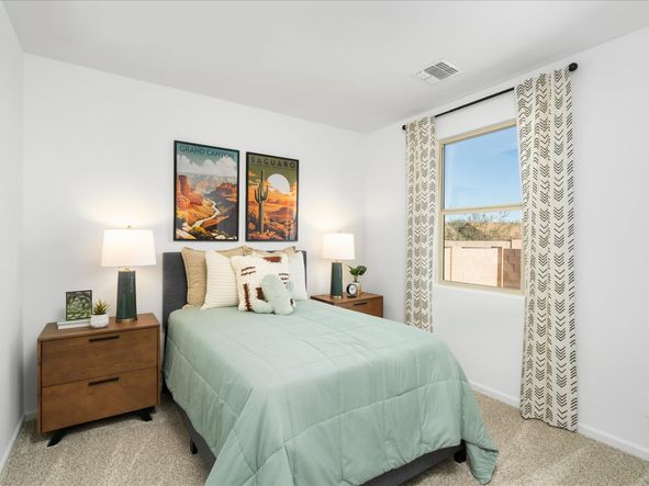 The second bedroom in the 2110 floorplan.
