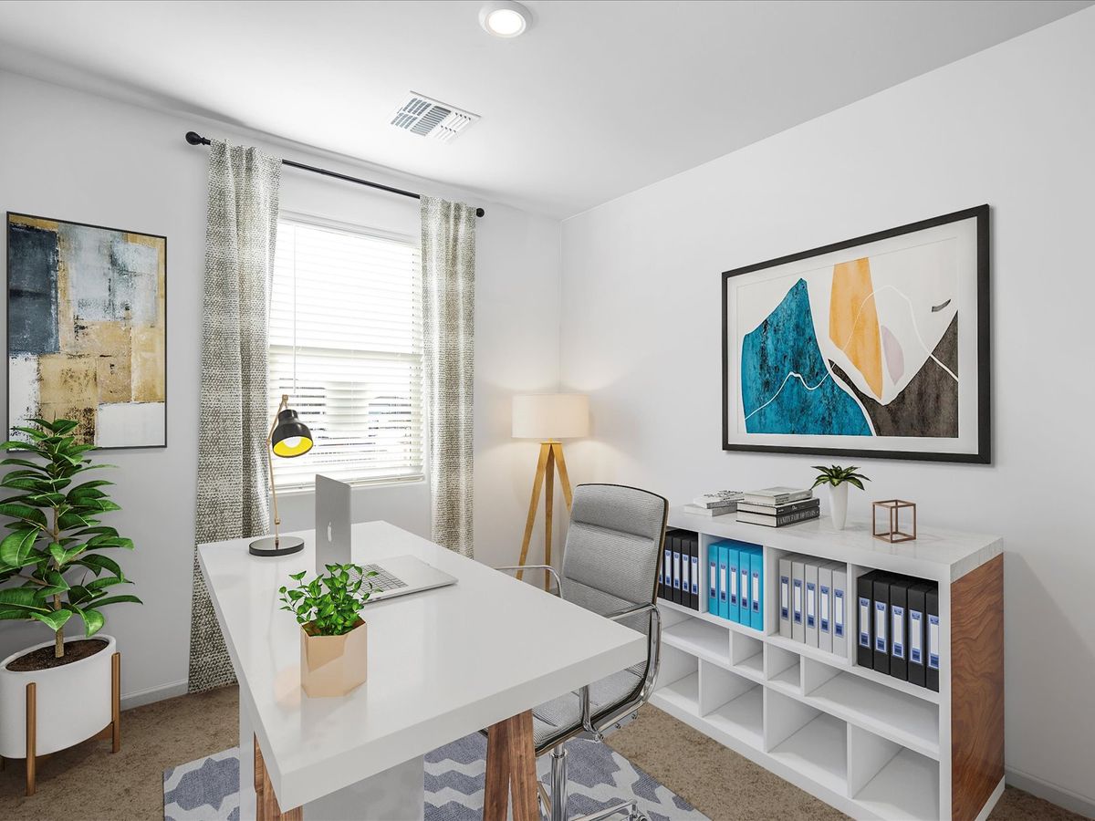 Bedroom 4 is located directly off the foyer and boasts its own private bathroom.