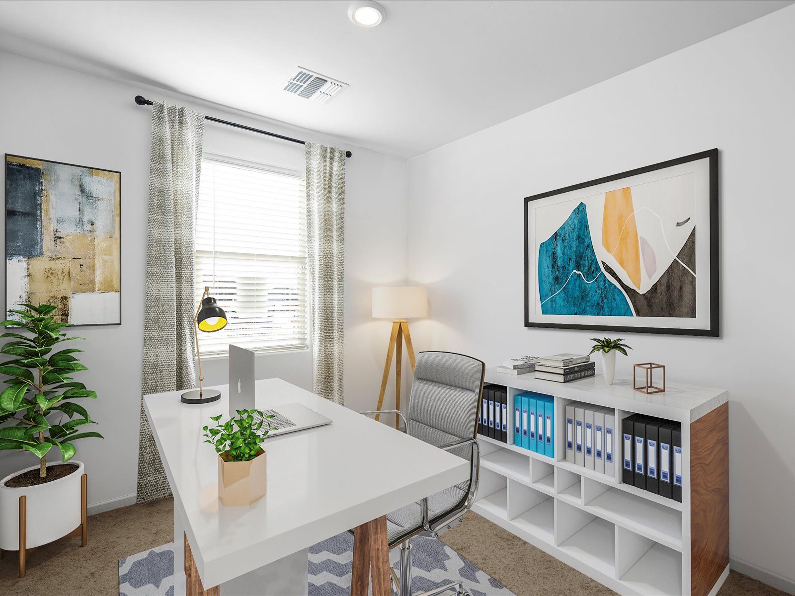 Bedroom 4 is located directly off the foyer and boasts its own private bathroom.