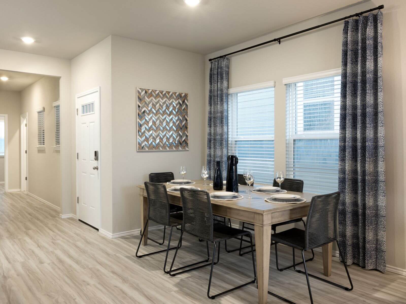 Enjoy some natural lighting in the dining room.