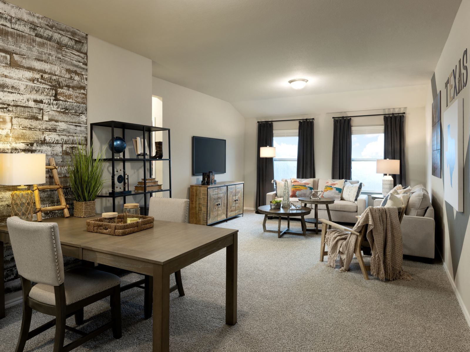 Make the home your own with the upstairs loft space.
