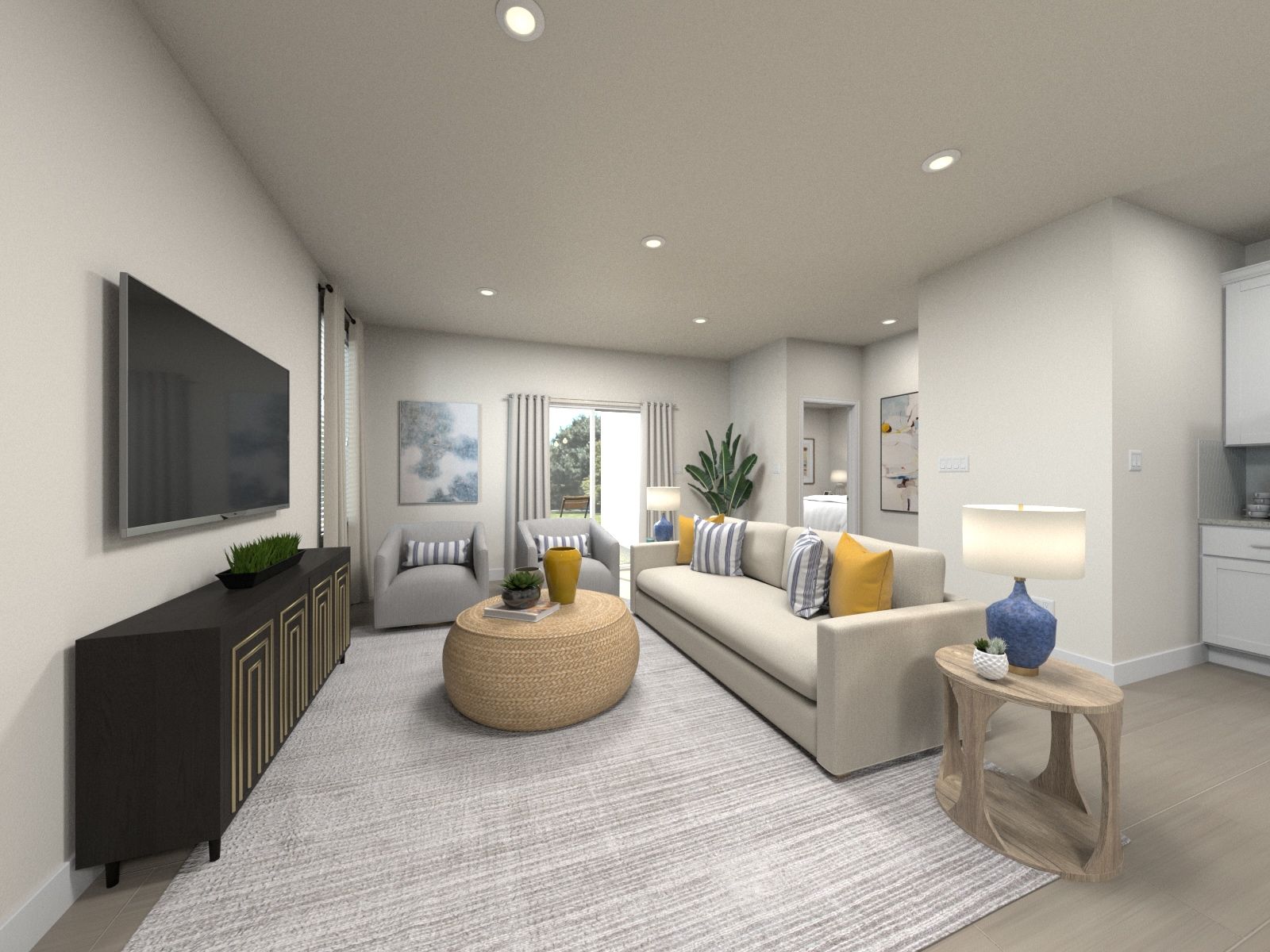 A virtual rendering of the 1480 plan at Summerstone in Tucson, AZ.