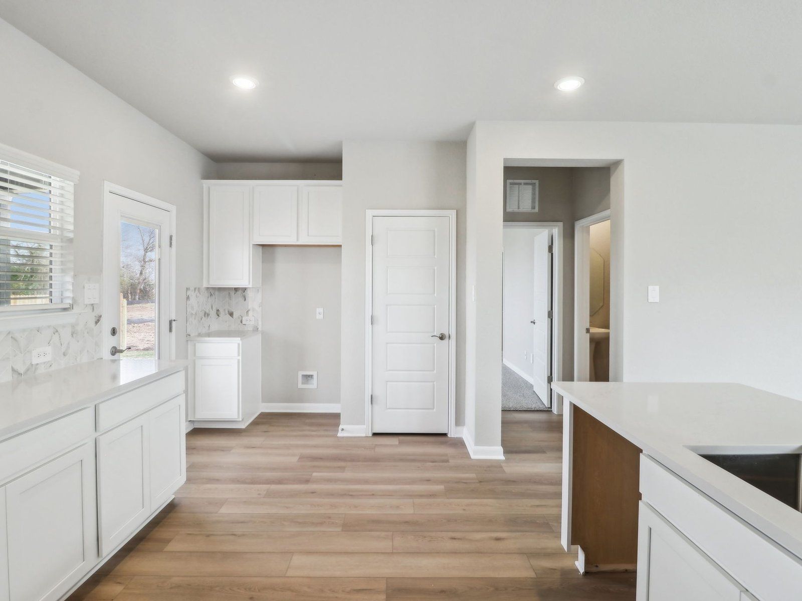 Kitchen in the Medina floorplan at a Meritage Homes community.