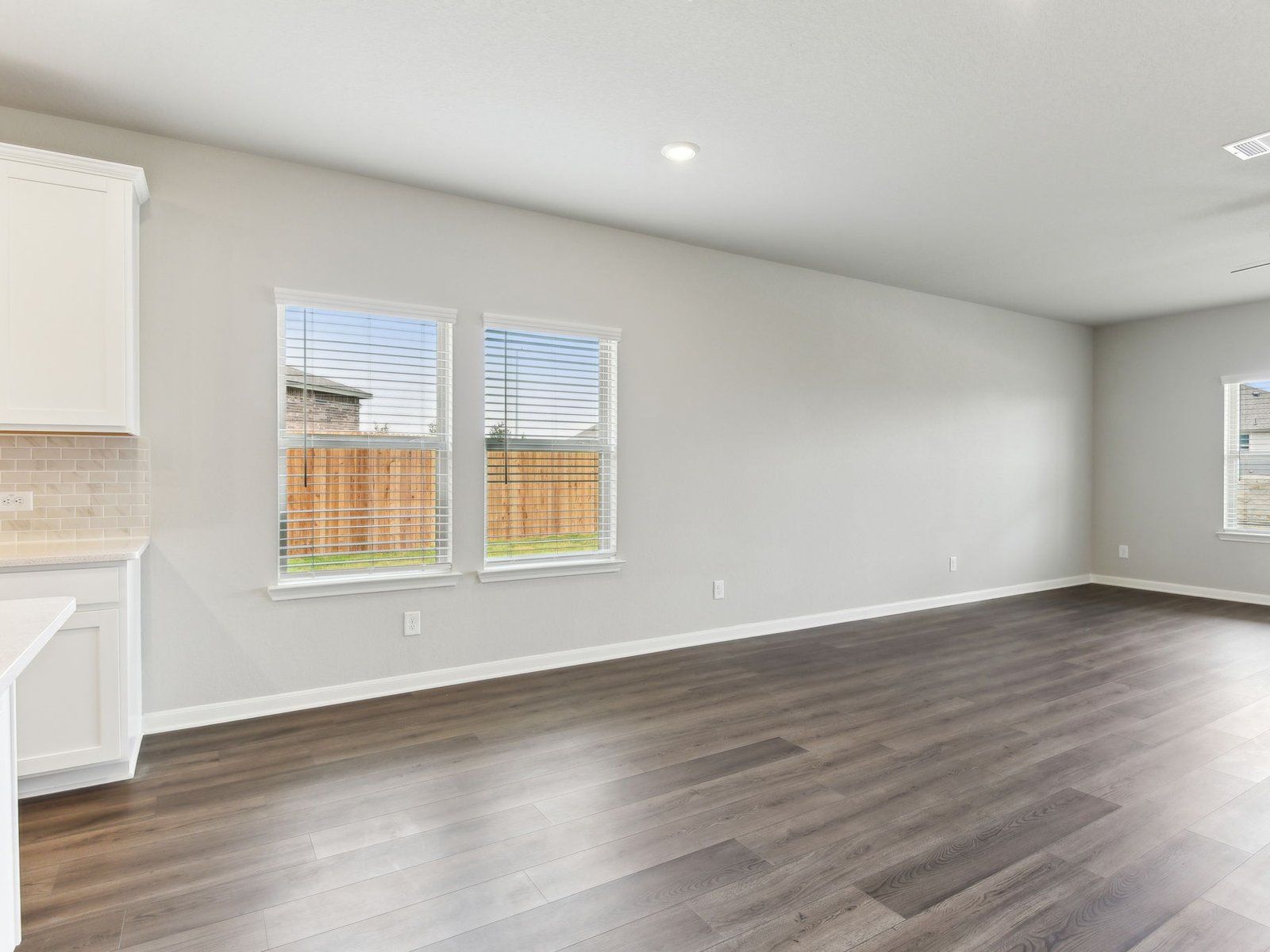 Dining room in the Matador floorplan at a Meritage Homes community in San Antonio, TX.