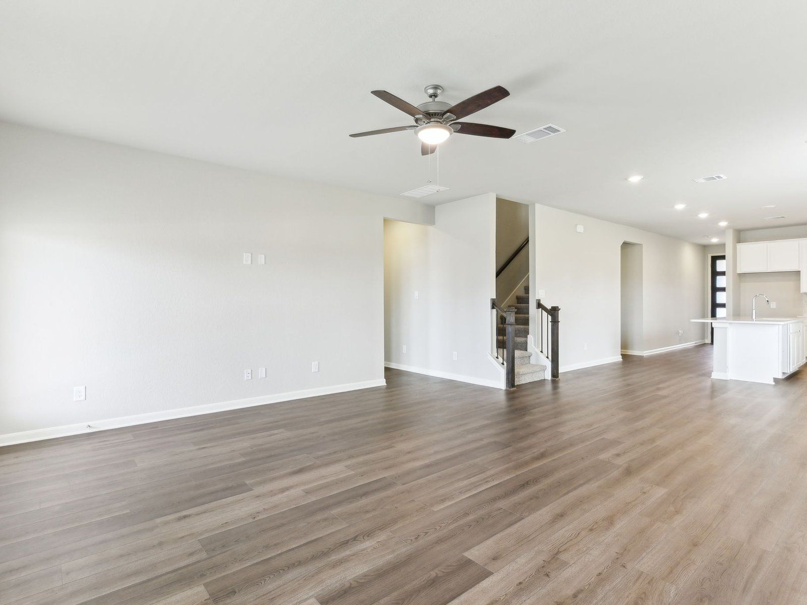 Living room in the Matador floorplan at a Meritage Homes community in San Antonio, TX.