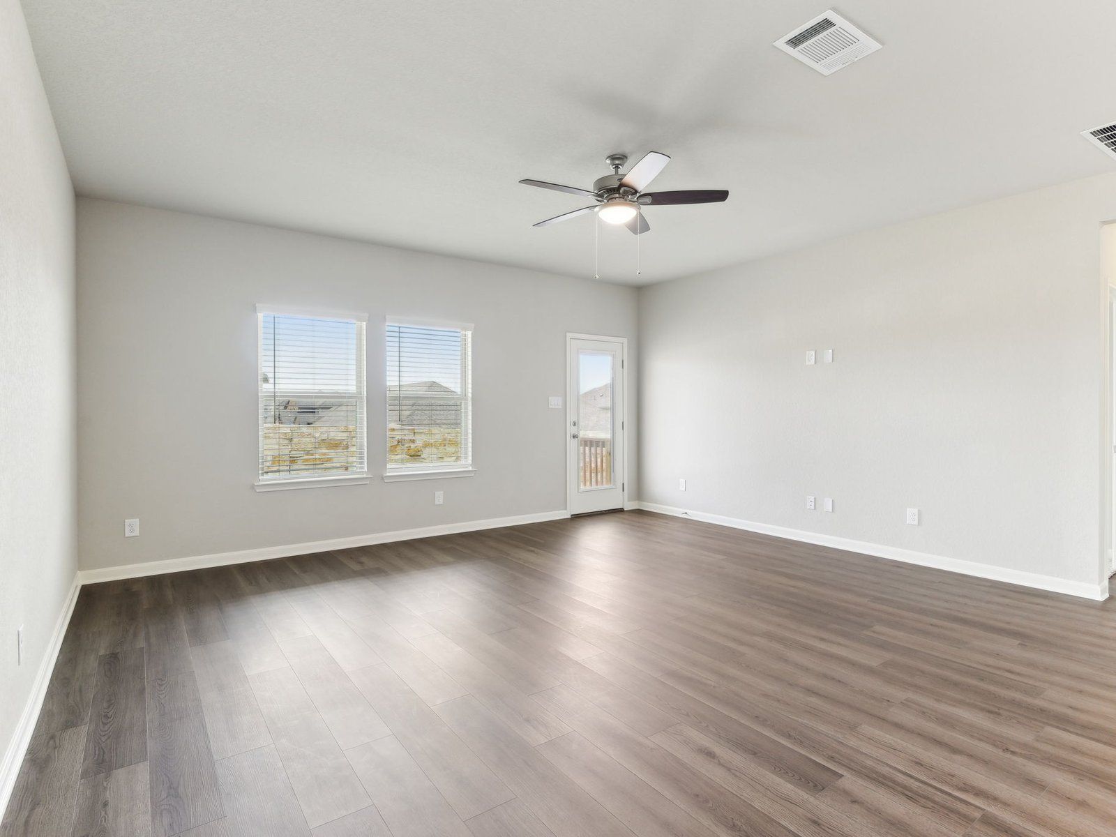 Living room in the Matador floorplan at a Meritage Homes community in San Antonio, TX.