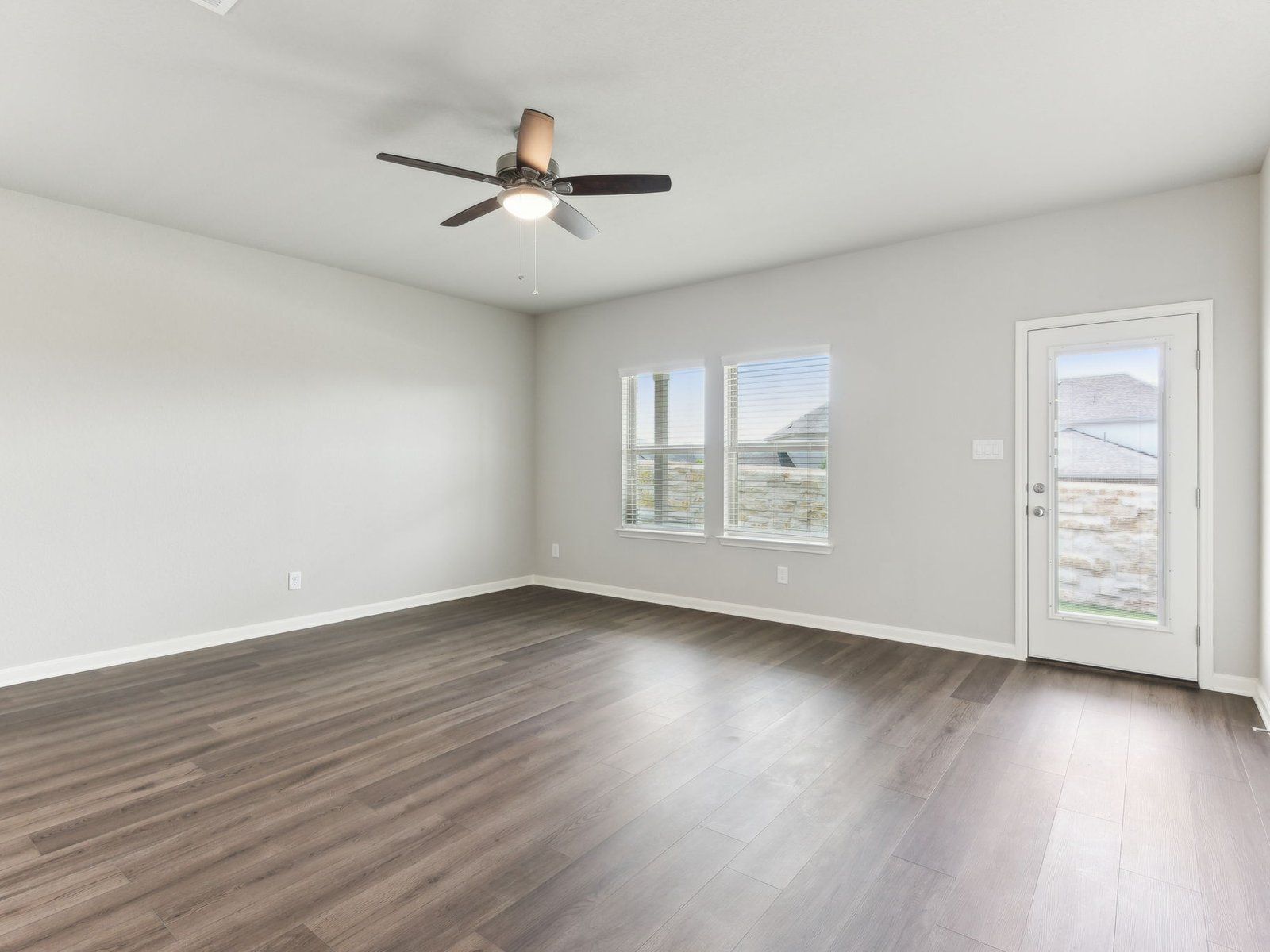 Living room in the Matador floorplan at a Meritage Homes community in San Antonio, TX.