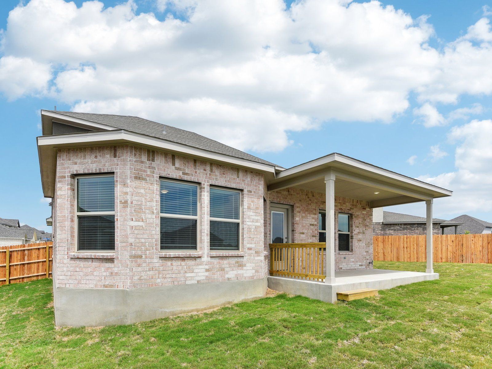 Back exterior of the Matador floorplan at a Meritage Homes community in San Antonio, TX.
