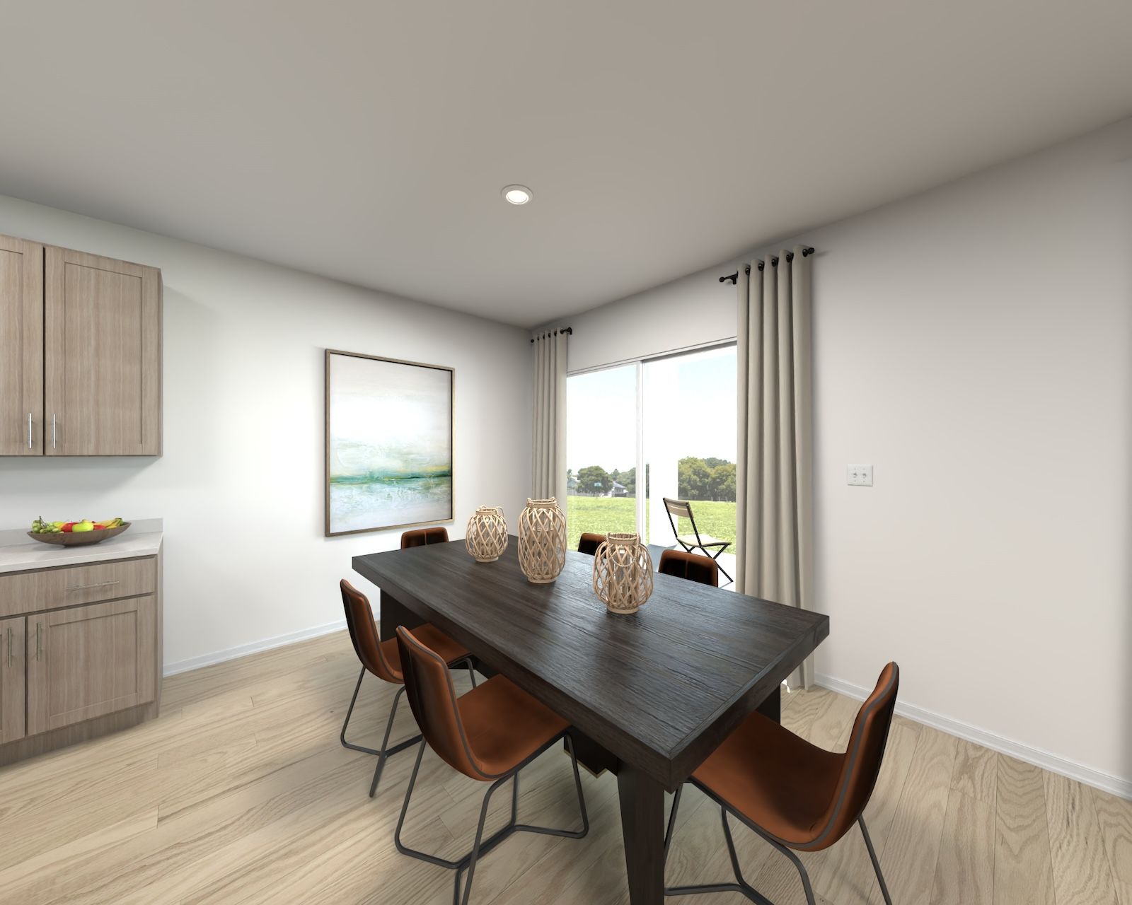 Dining room in the Valentia floorplan