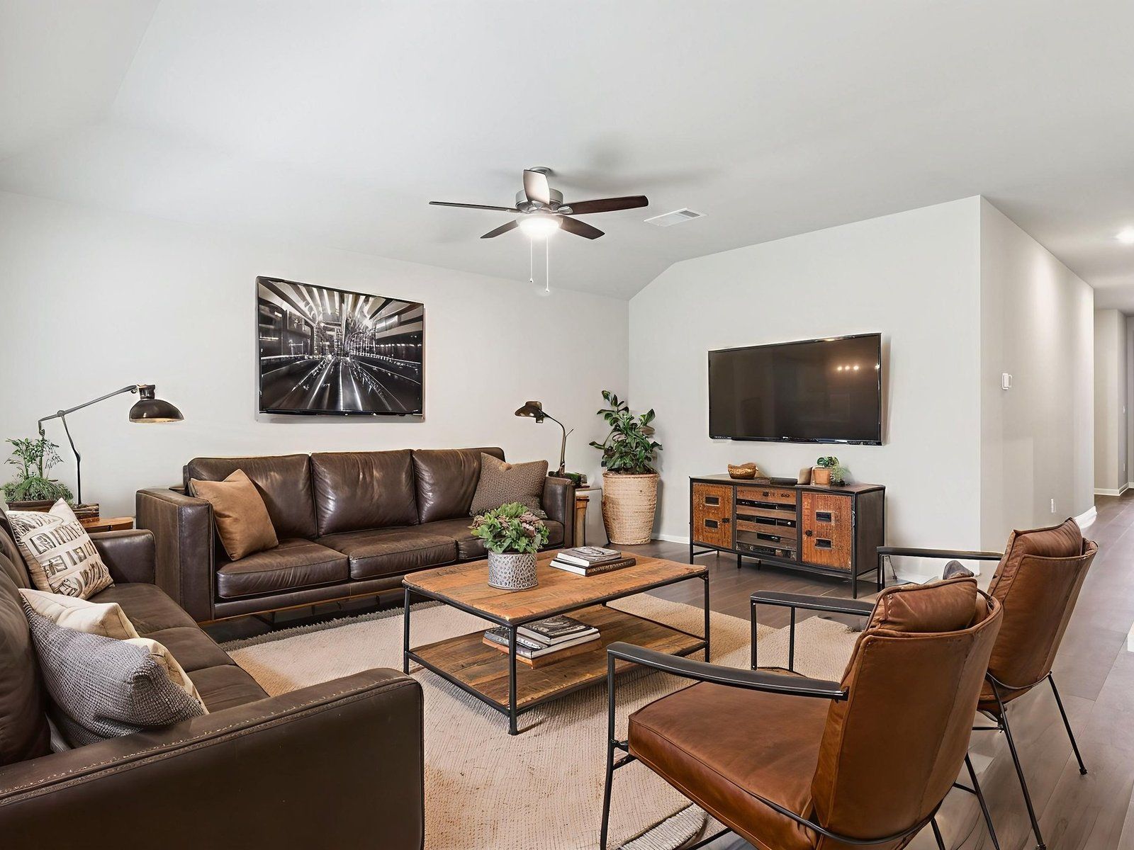 Virtually Staged Living Room