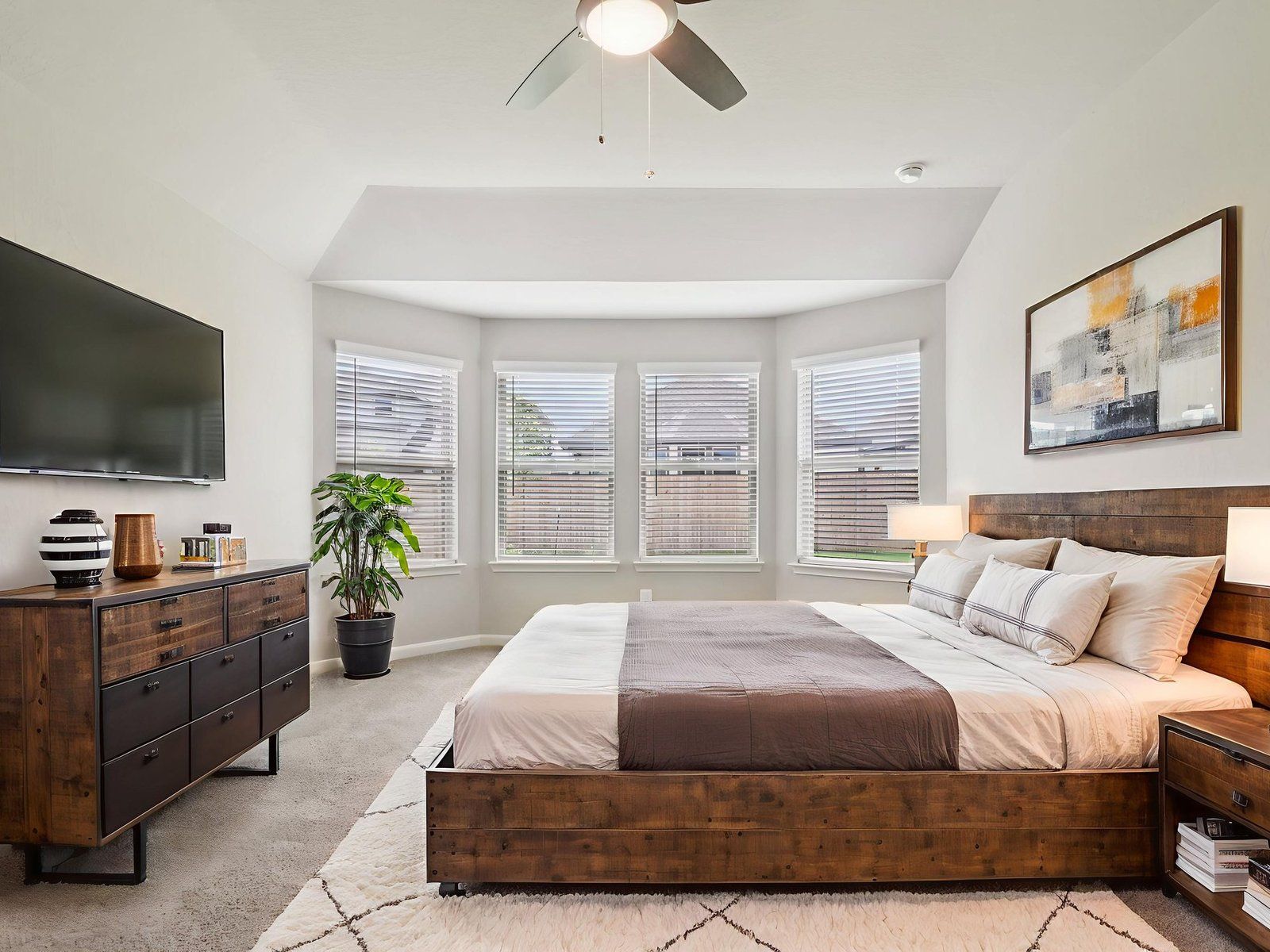 Virtually Staged Primary Suite