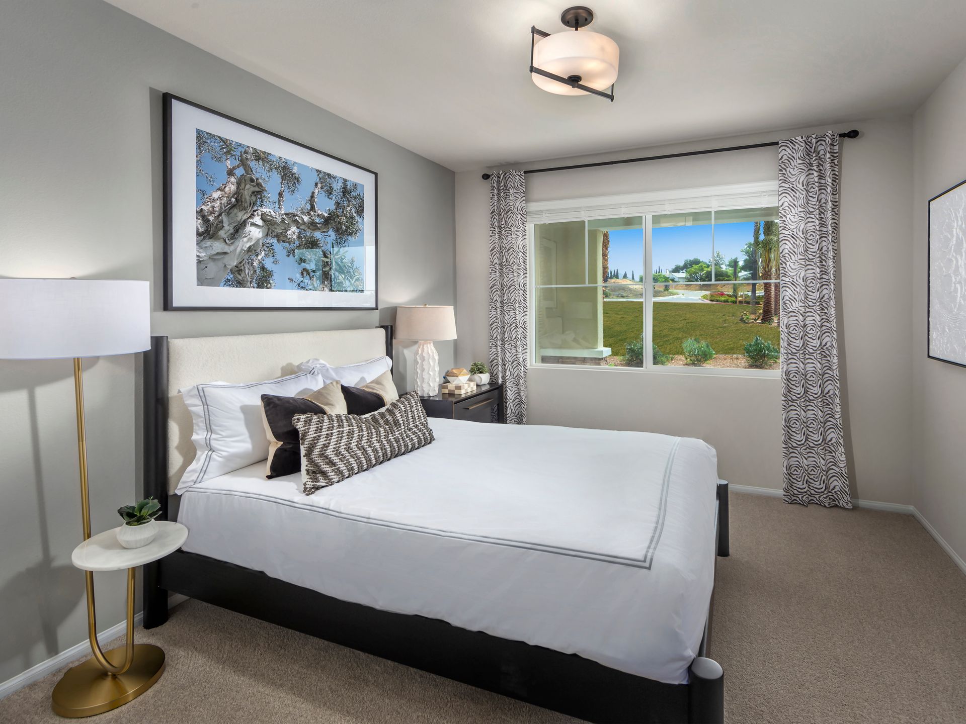 Bedroom in the Residence 3 floorplan at Cielo in San Marcos, CA.