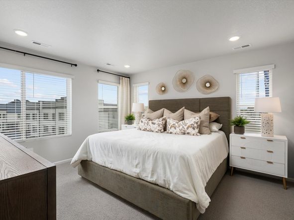 The Crestone floorplan image taken at a Meritage Homes community in Morrison, CO.