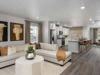 The Crestone floorplan image taken at a Meritage Homes community in Morrison, CO.