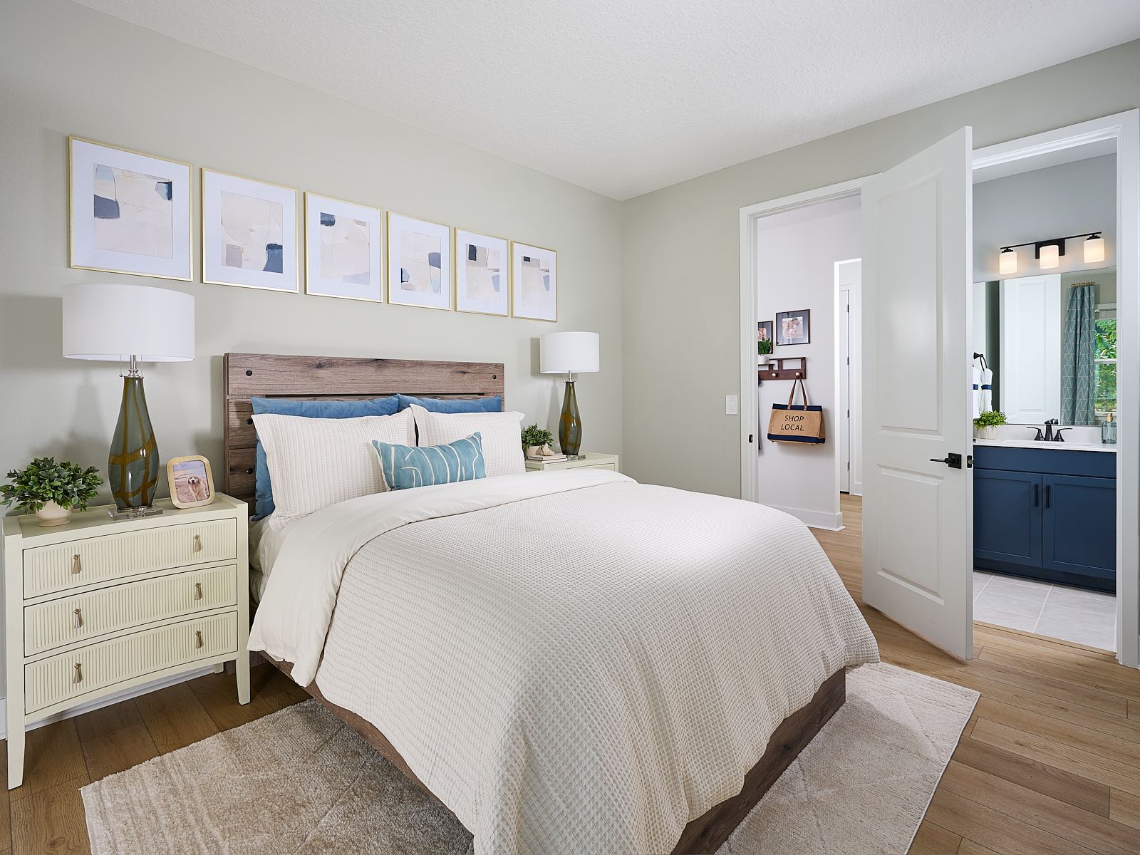 Bedroom in the Modena floorplan modeled at Ridgehaven