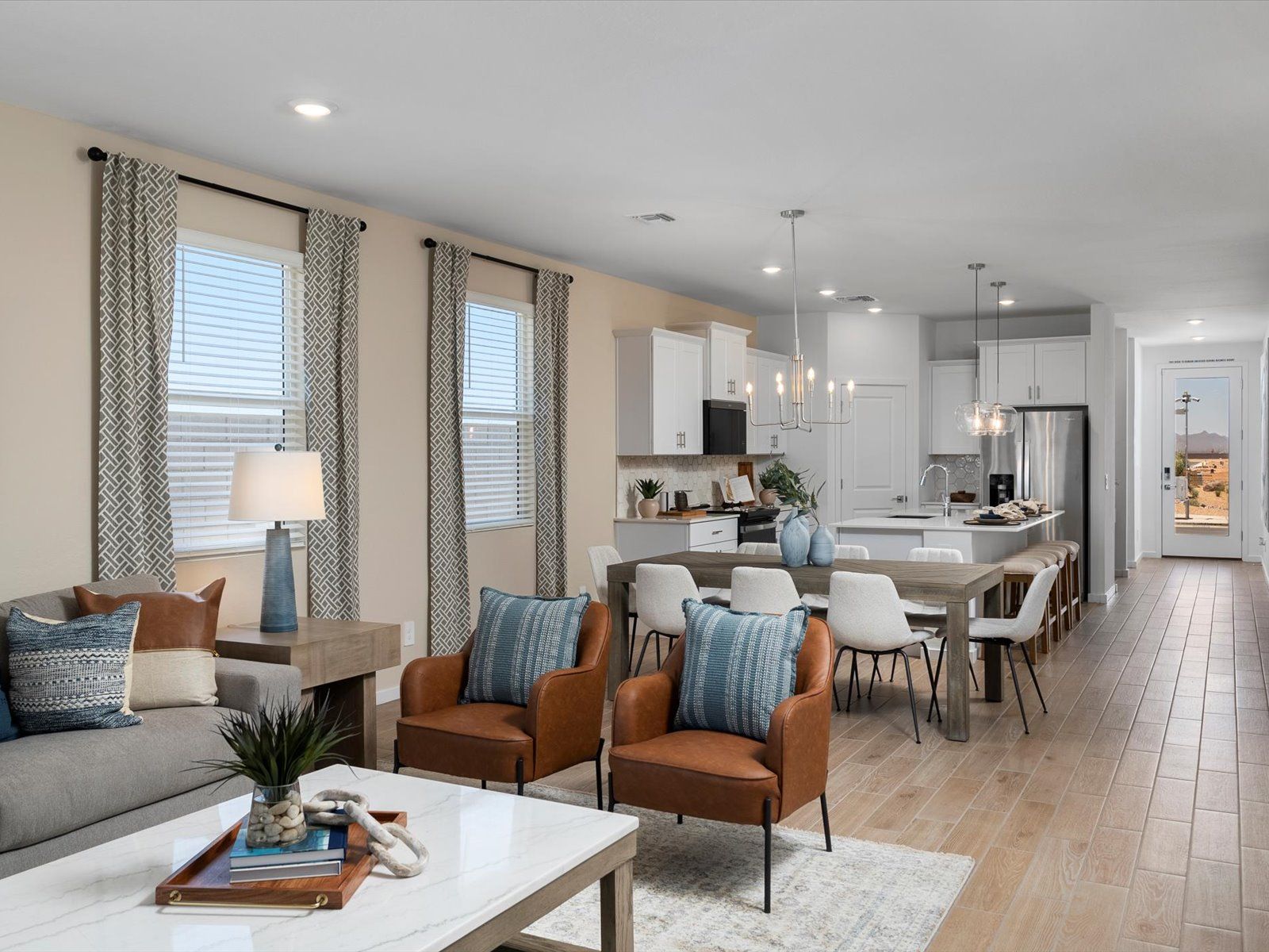 The Jubilee floorplan image modeled at Wildera in San Tan Valley.