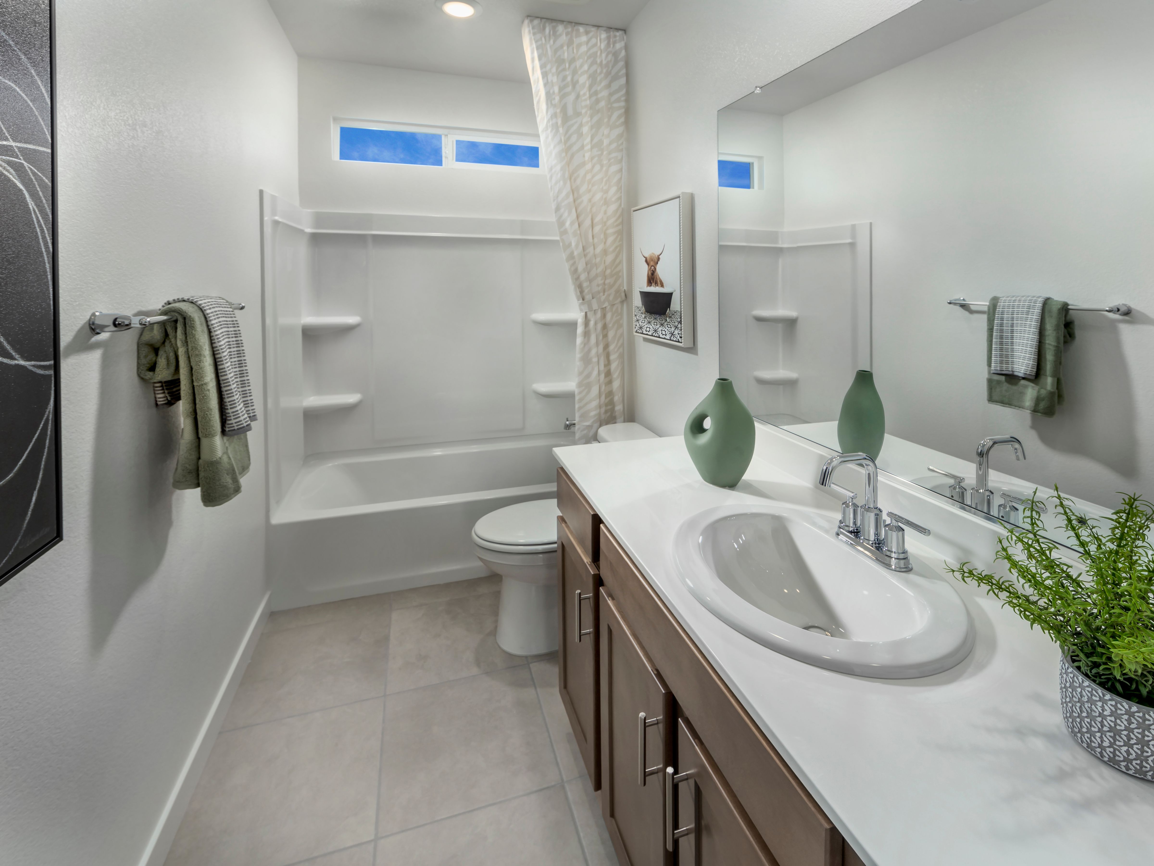 Modeled Bathroom of the Residence 2.