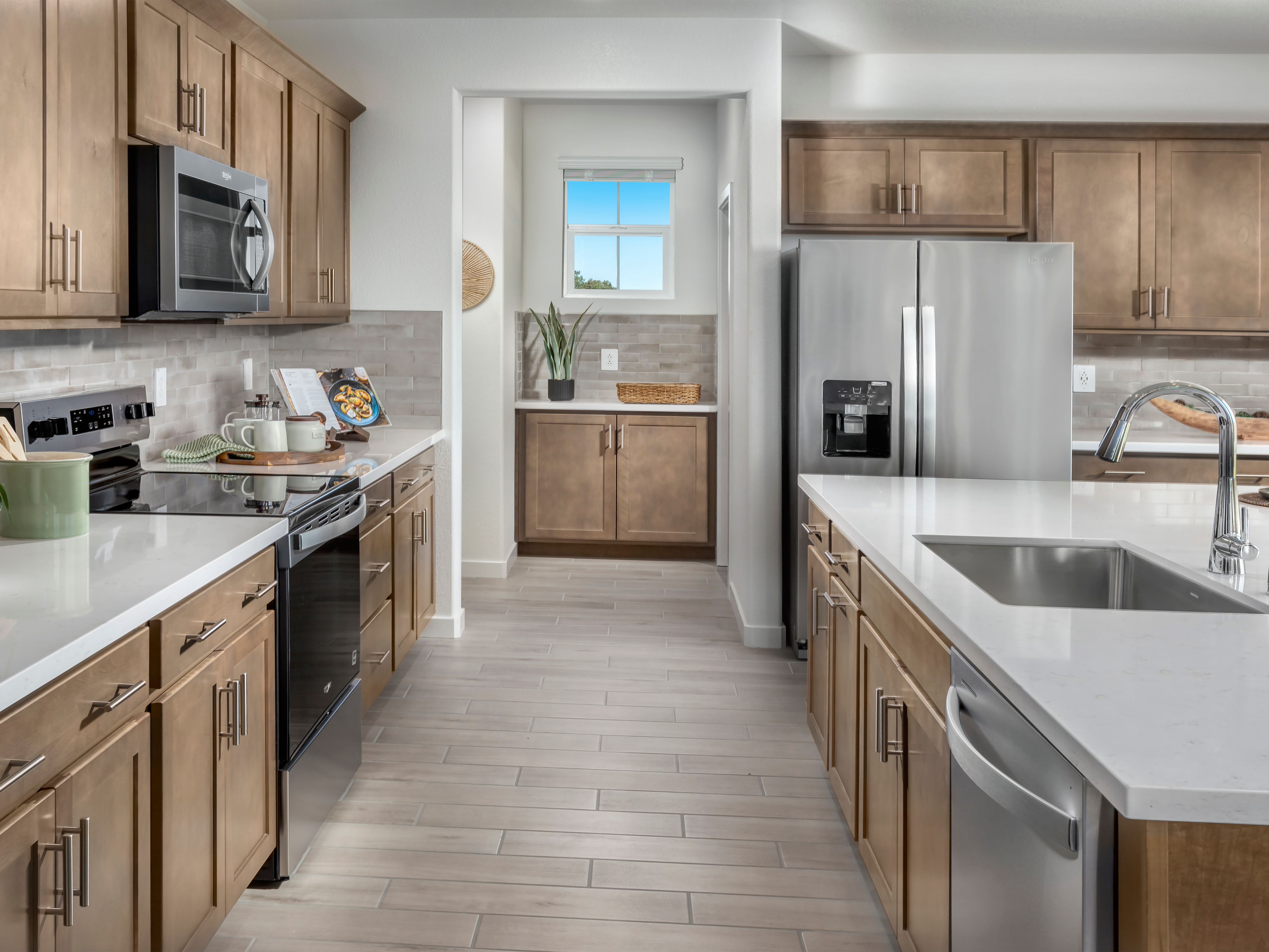 Modeled kitchen of the Residence 2.