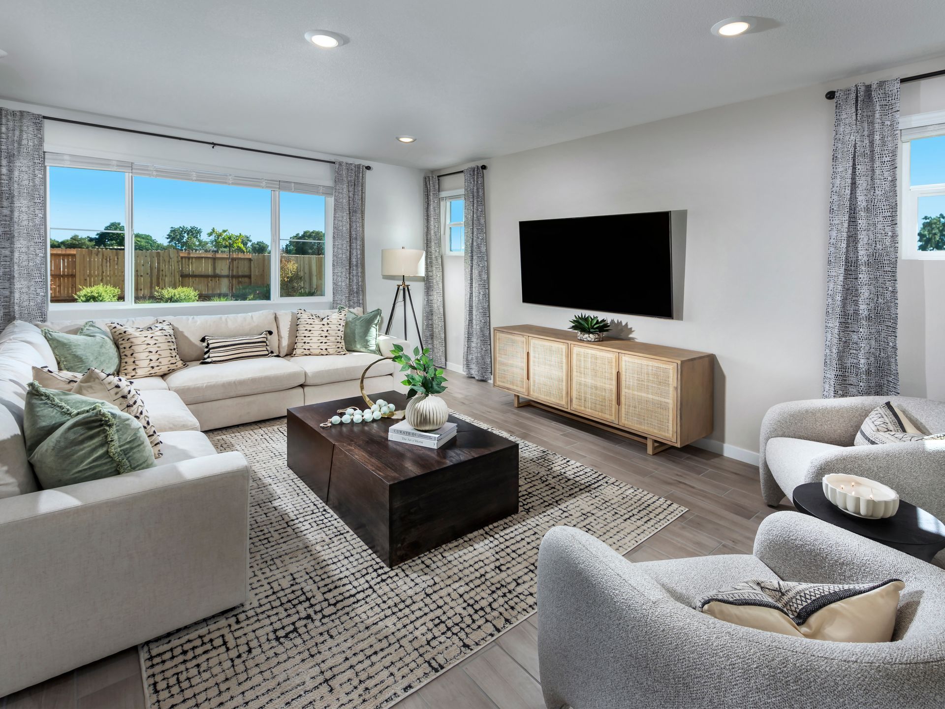 Modeled Living room of the Residence 2.