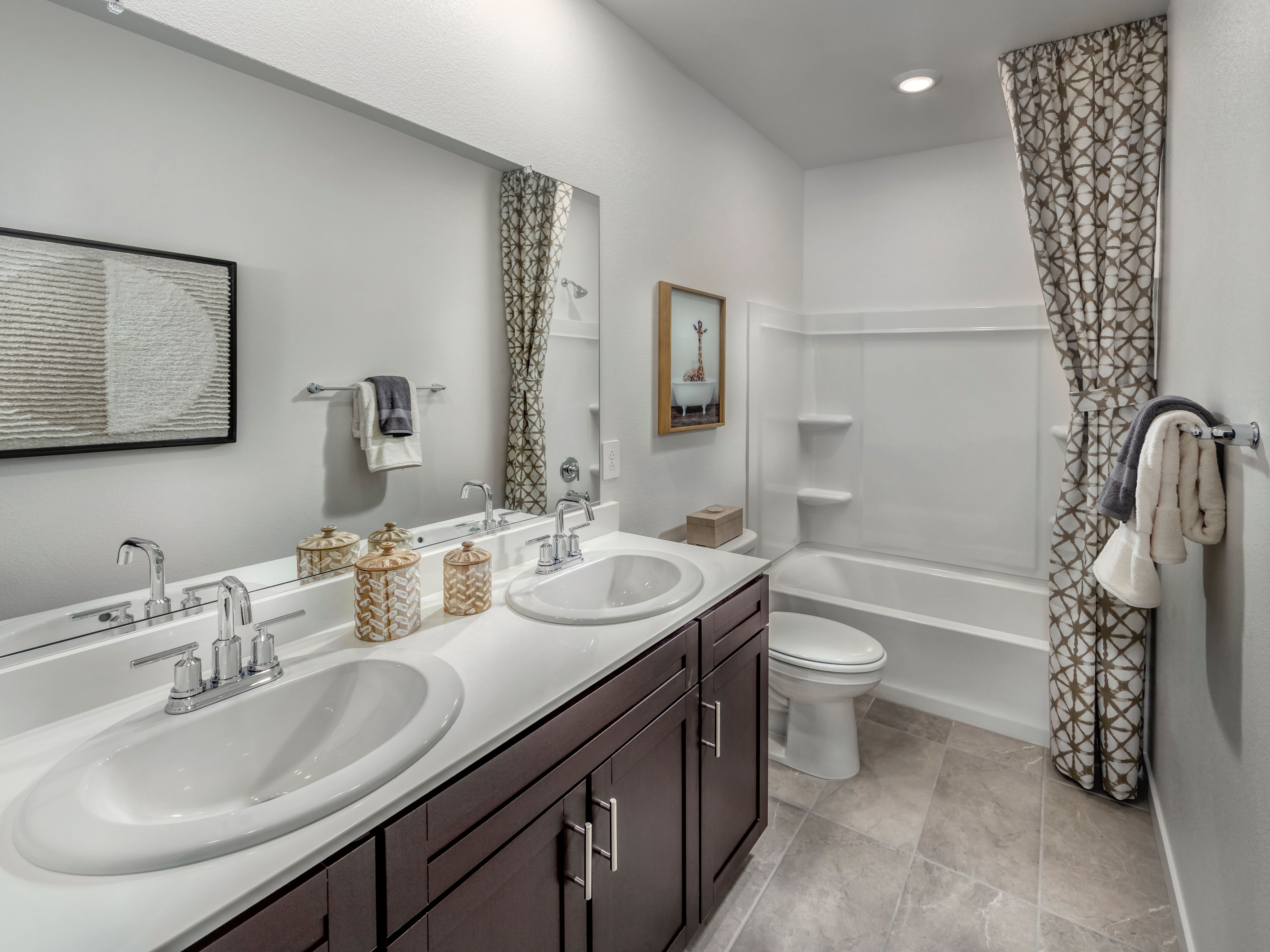 Modeled bathroom of a Residence 4.