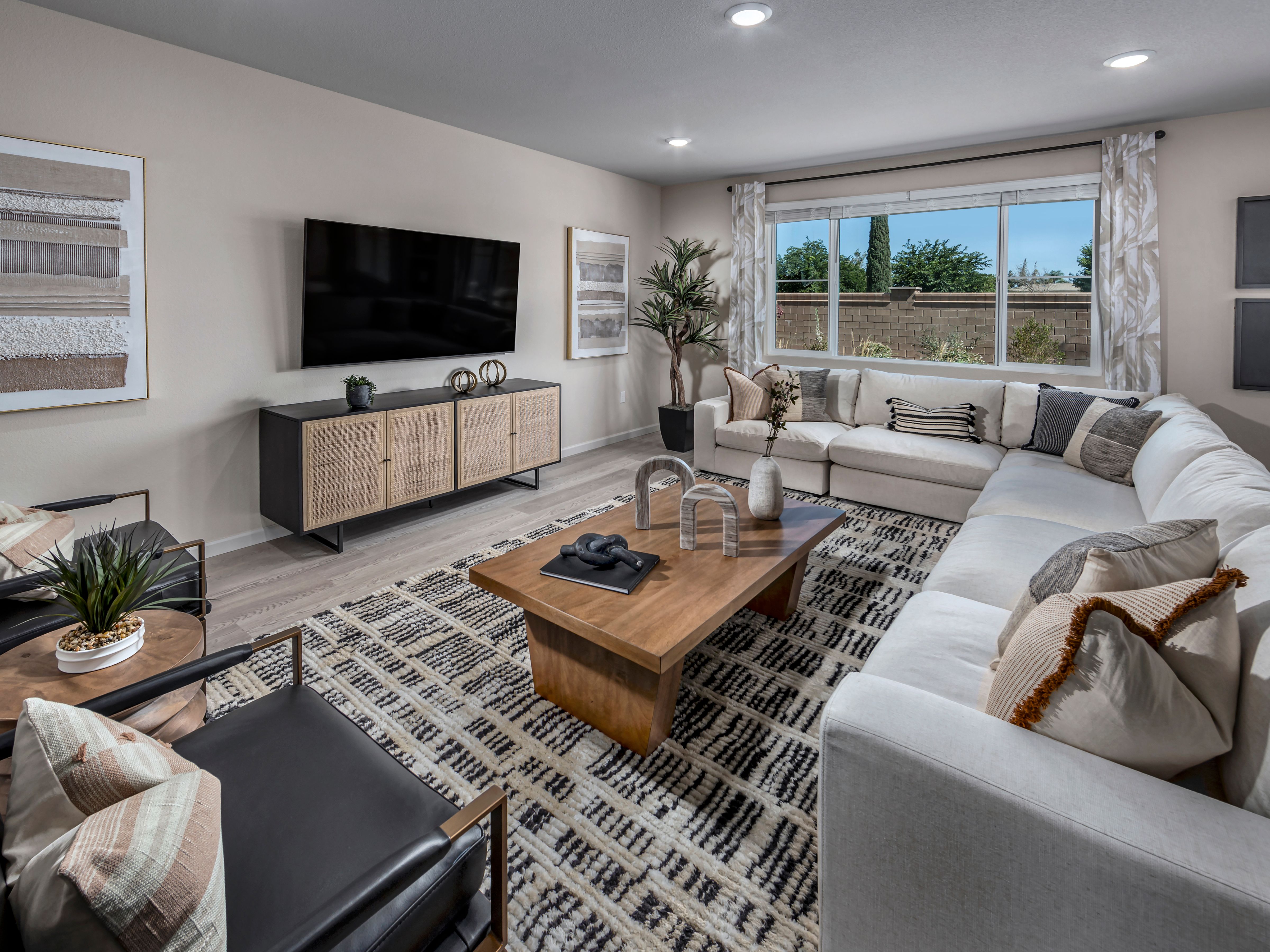 Modeled living area of the Residence 4.