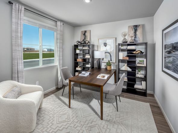 Flex space of the Residence 3, modeled as a home office.