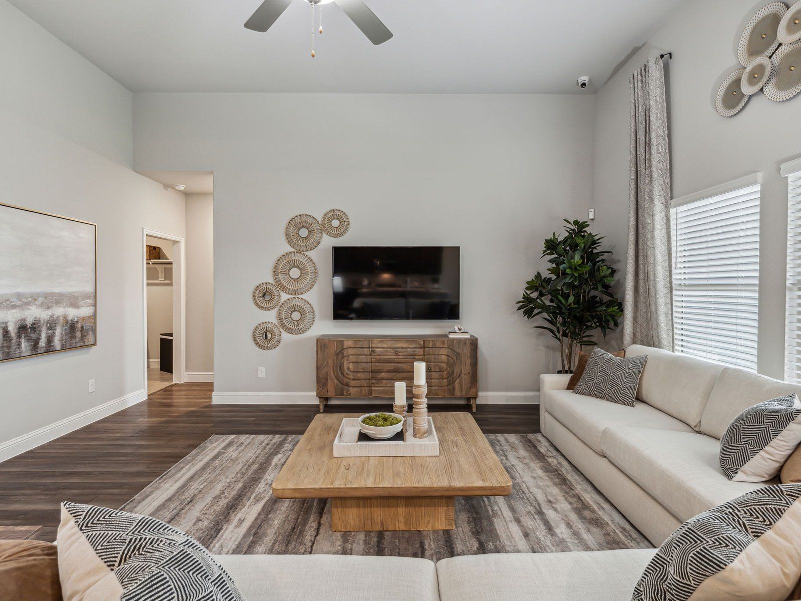 Enjoy open living spaces