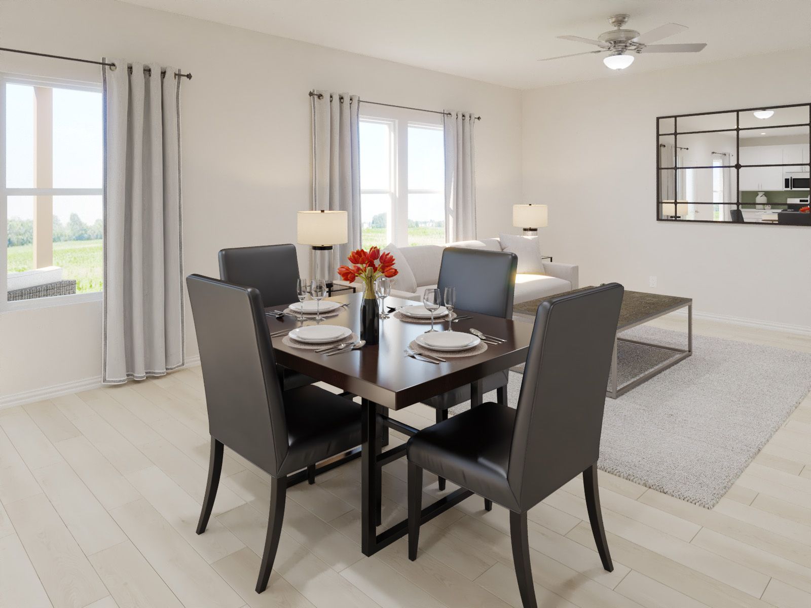 Enjoy dinner in The McCoy dining room.