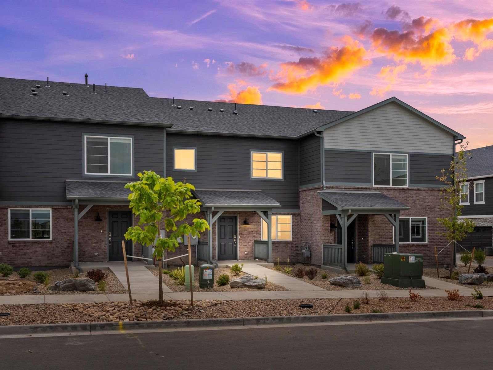 The Loveland floorplan image taken at a Meritage Homes community in Aurora, CO.