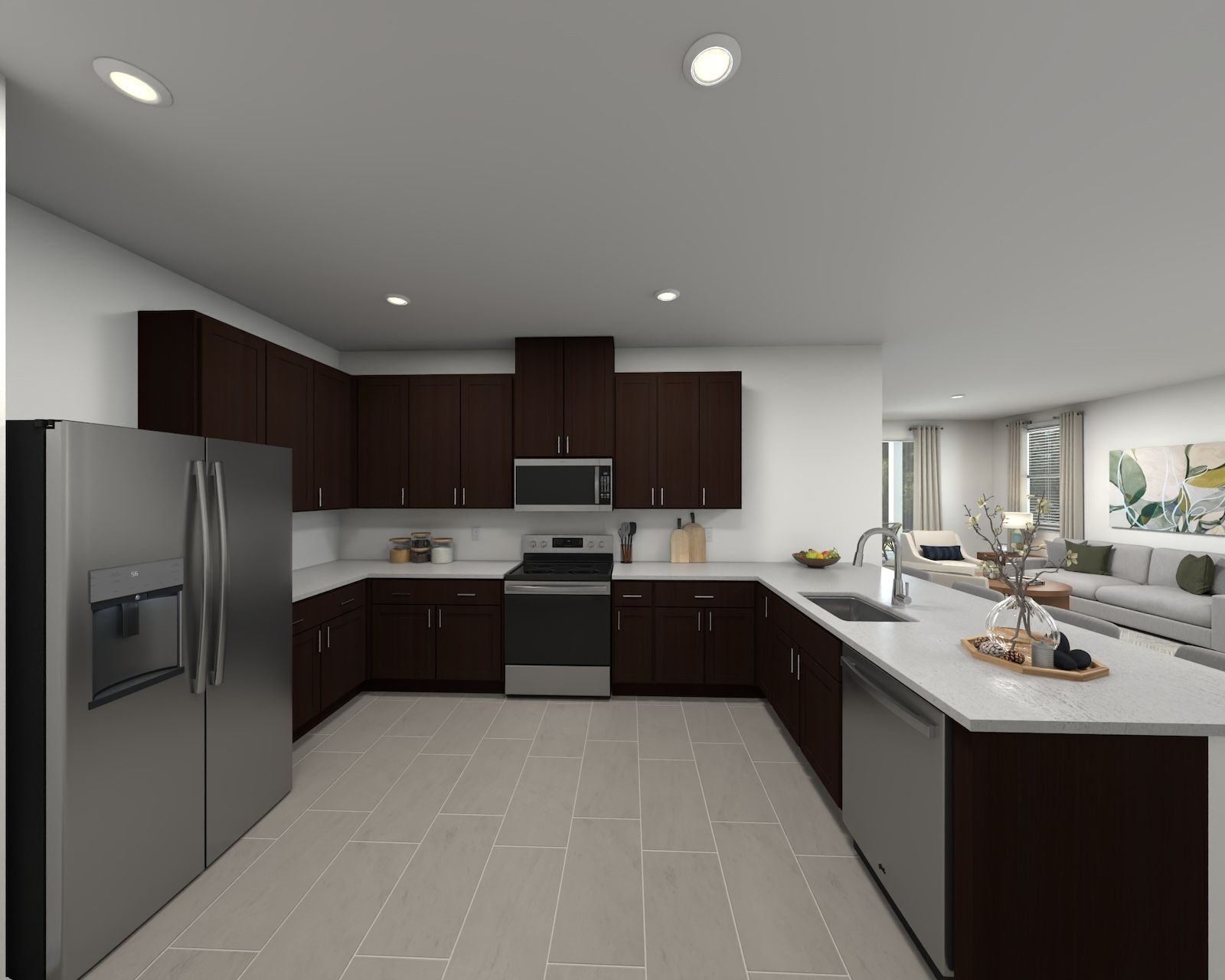 Kitchen in the Sawyer floorplan
