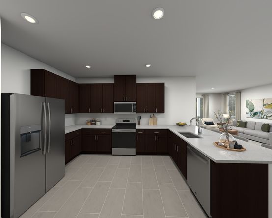 Kitchen in the Sawyer floorplan
