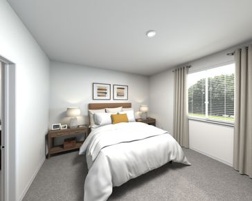 Primary bedroom in the Sawyer floorplan