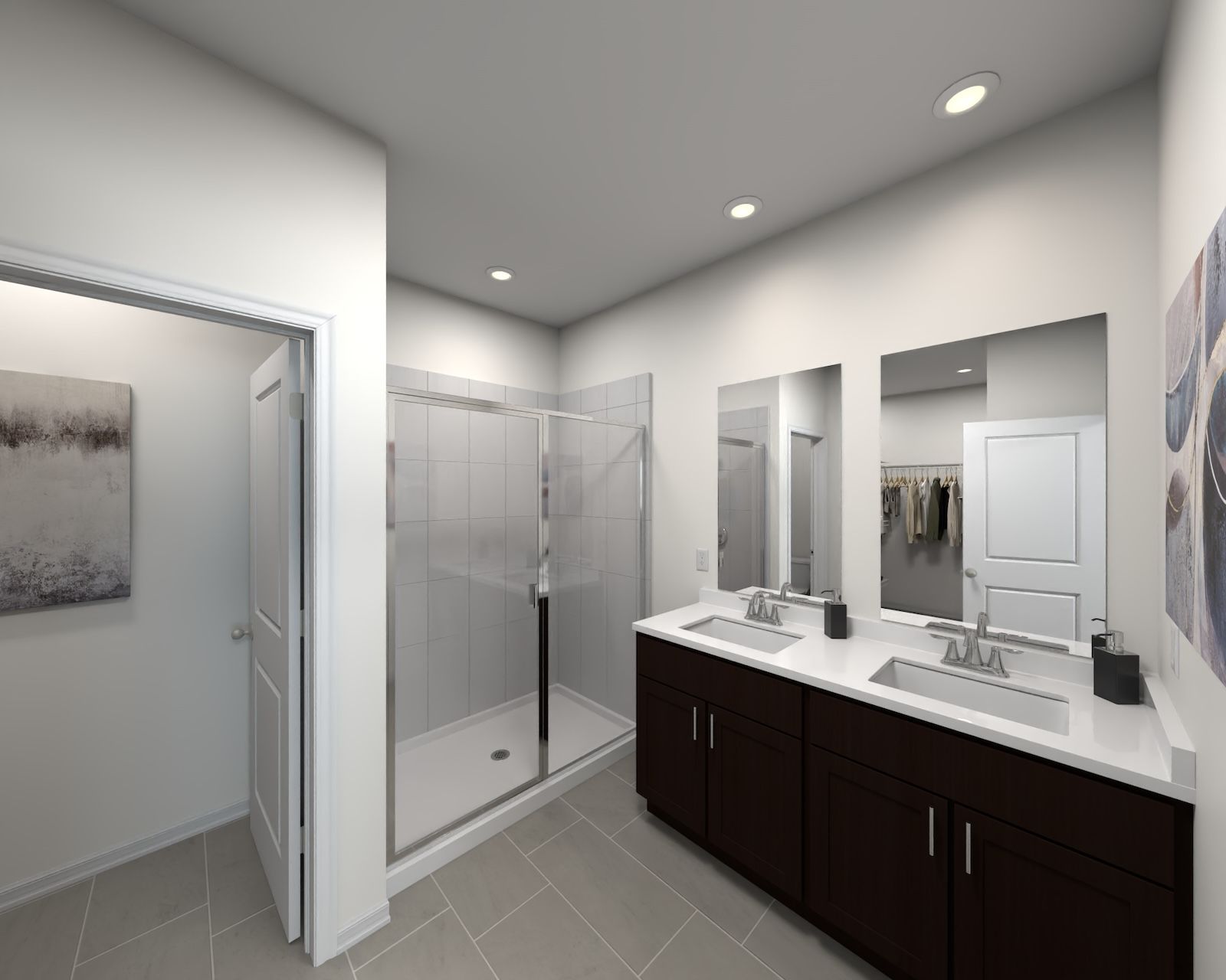Primary bathroom in the Sawyer floorplan