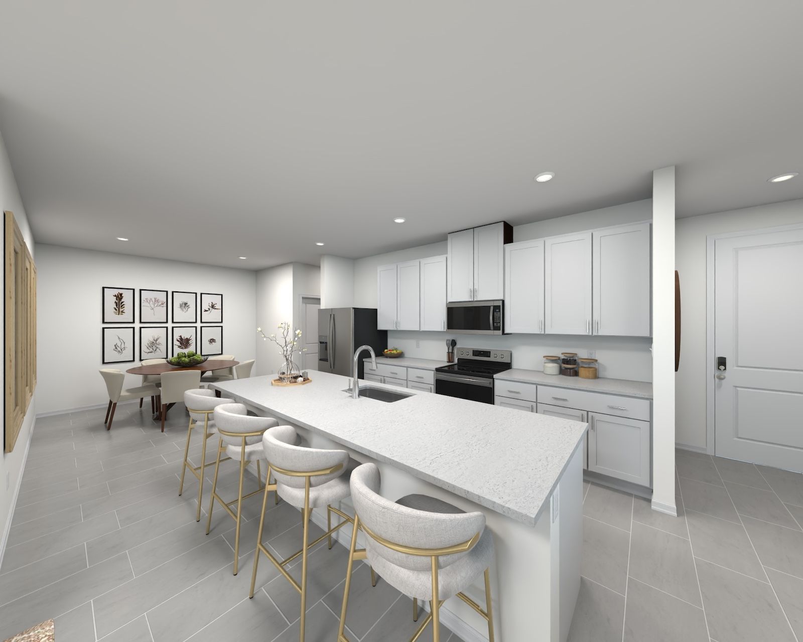 Kitchen in the Everett floorplan