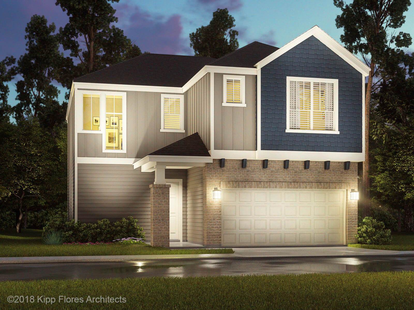 The Retreat (2038) - Pinewood Trails - Luxe Series: Atascocita, Texas - Meritage Homes