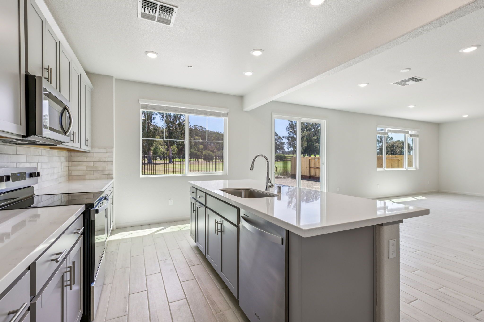 Kitchen from a residence 2, built at a nearby Meritage Homes Community.