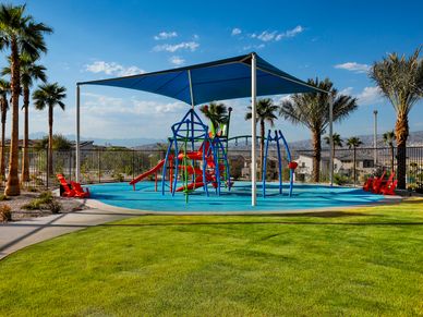 The playground invites fun, imagination and outdoor adventure.