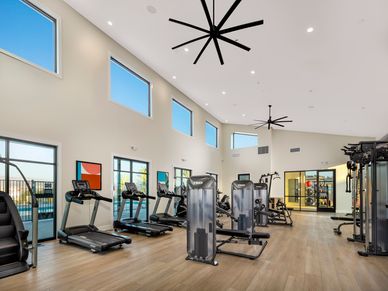 Stay active close to home in the community's fully equipped gym.