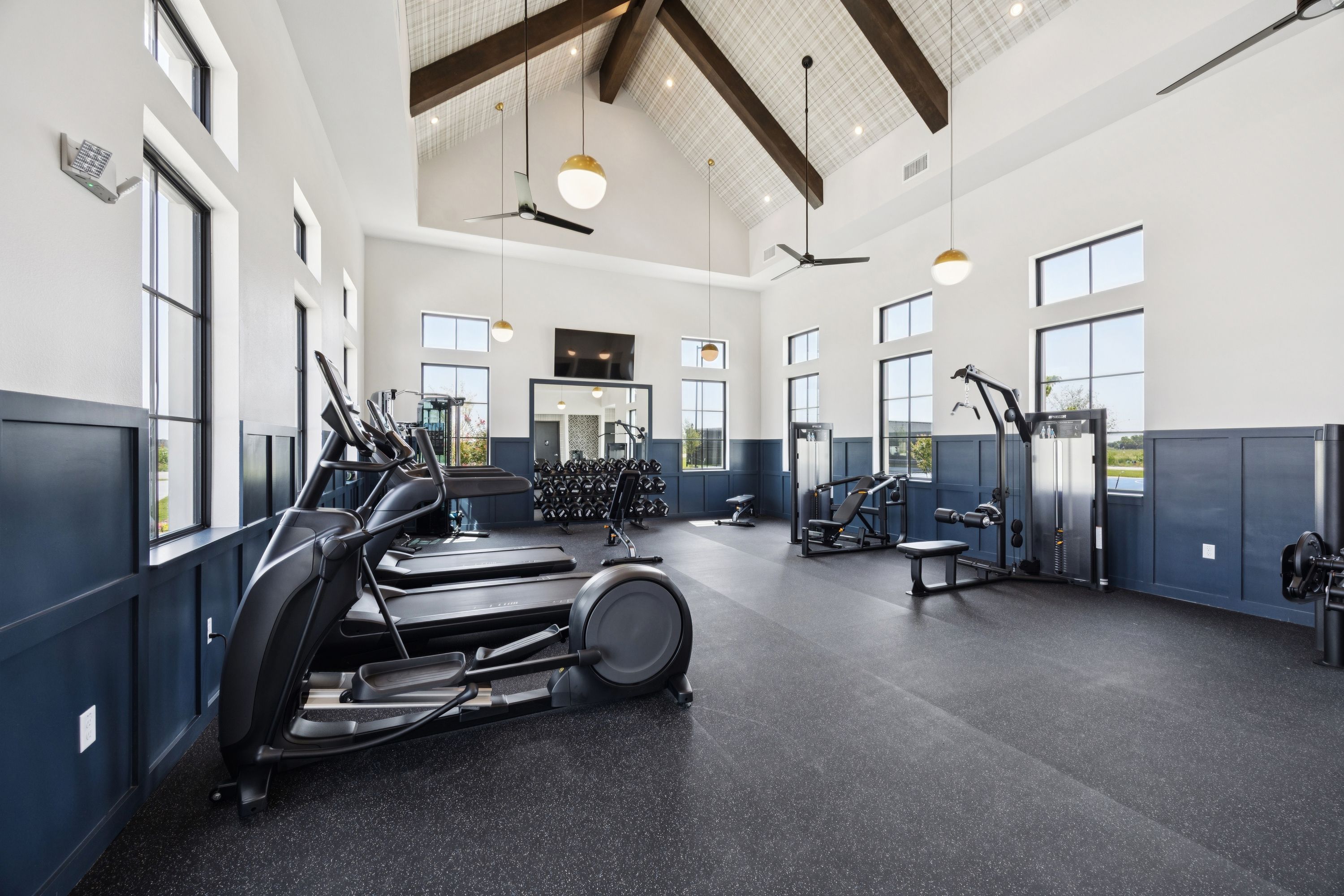 Onsite fitness center at Windmore