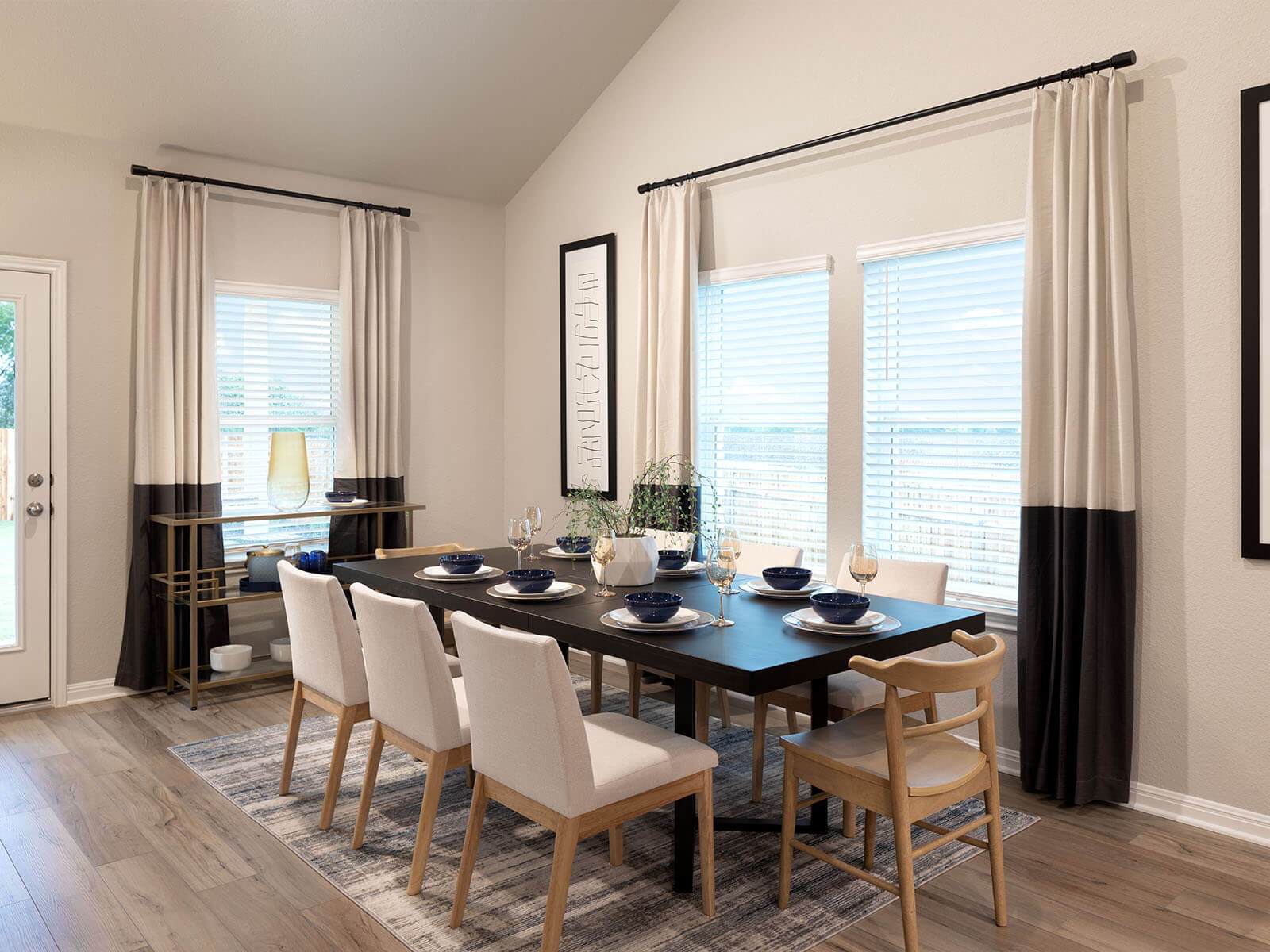 Enjoy the natural lighting in the dining room.