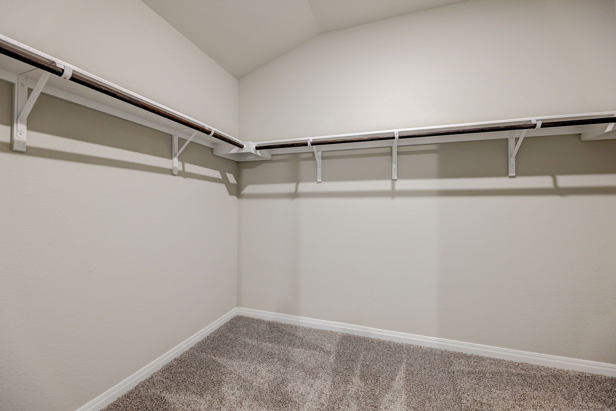 Have plenty of room for storage in the primary bedroom's closet.